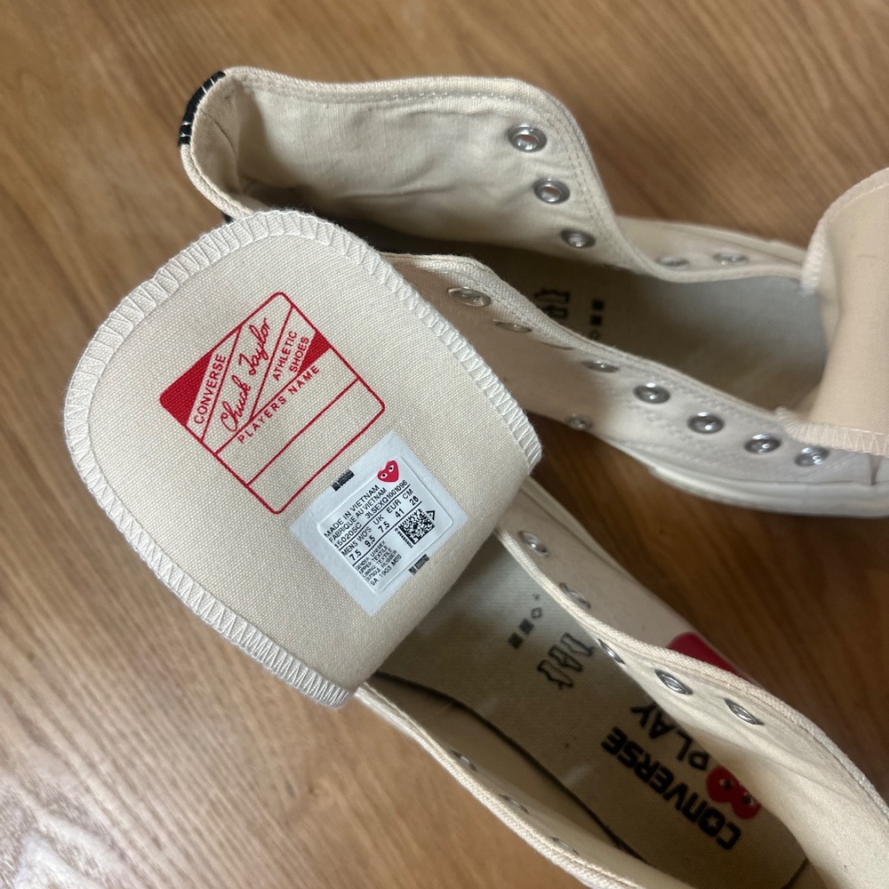 COPY - Converse Comme Des Garcons Unisex High Top Sneakers - Picture 4 of 5